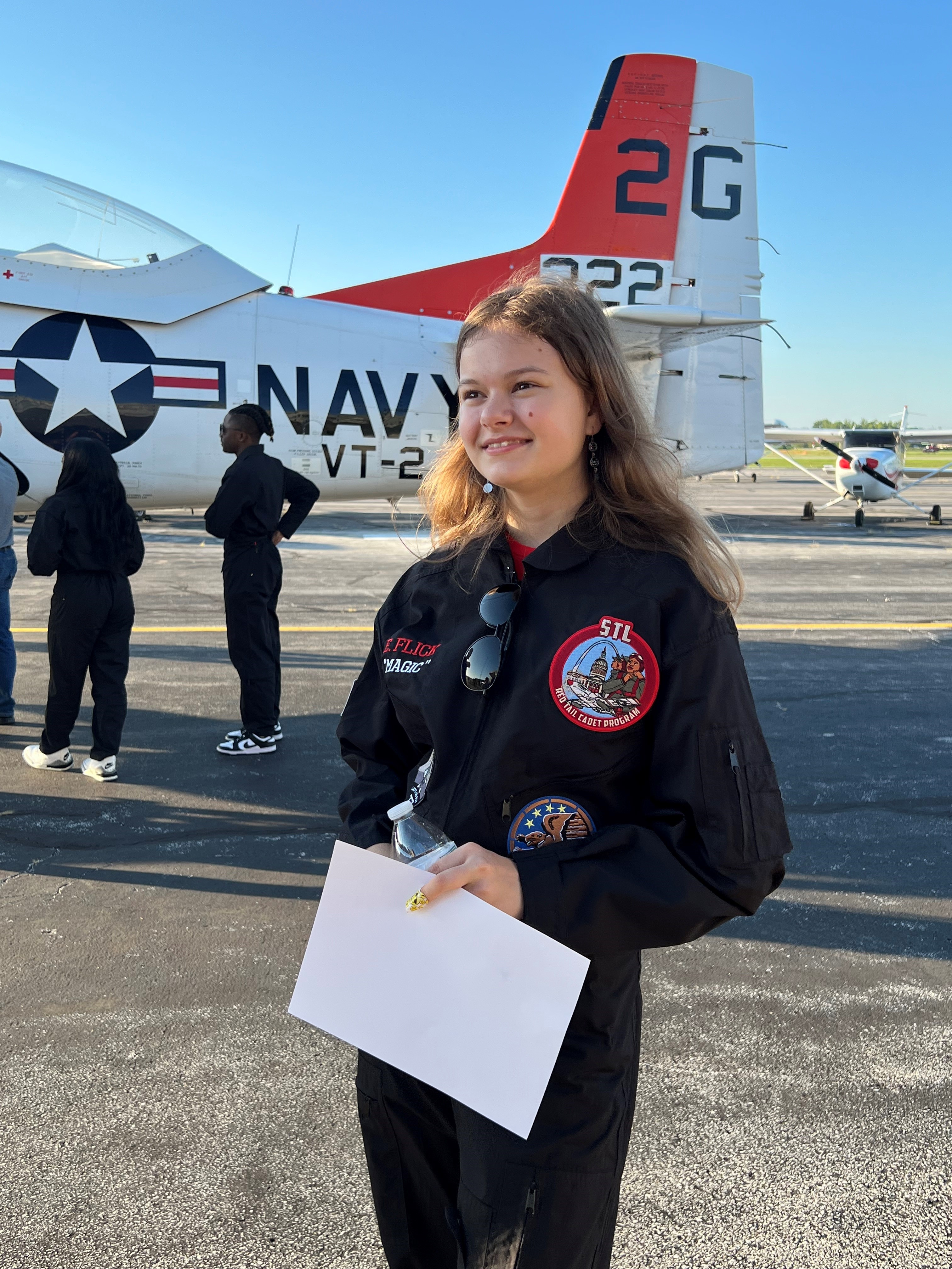 Ellie in Red Tail Cadet Program