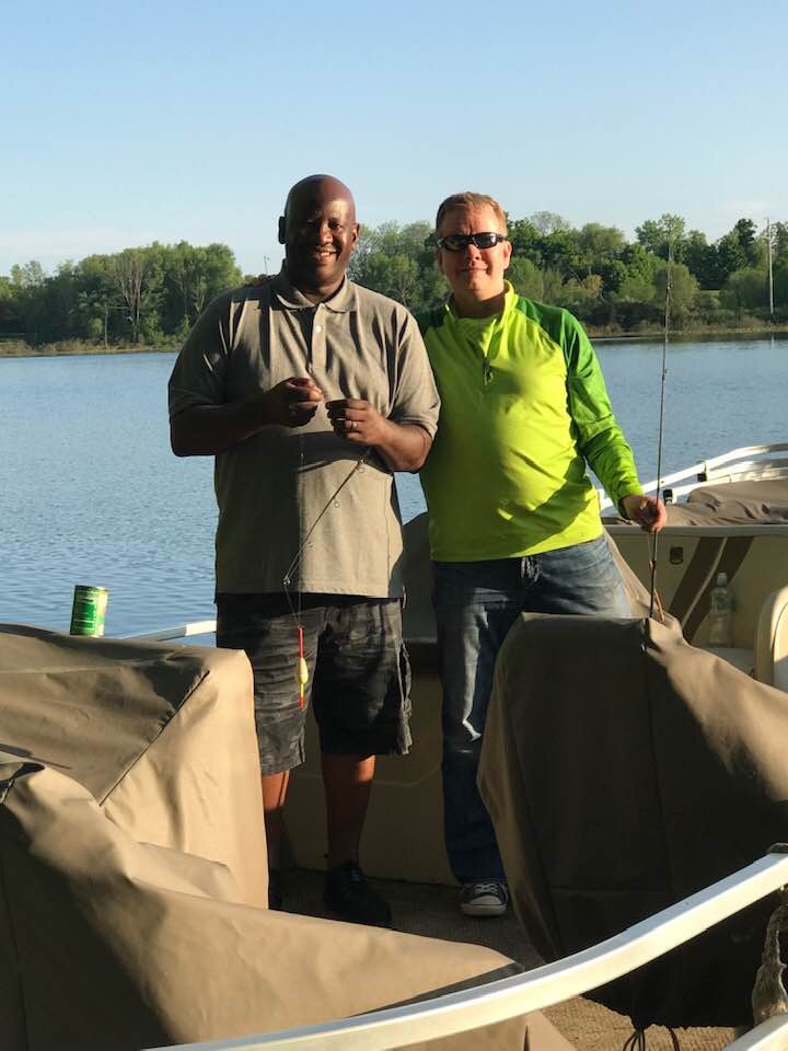 John Fishing With Close Friend and Former Pastor